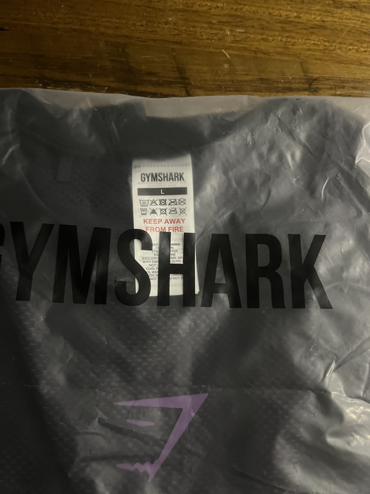Gymshark Onyx V5 Large Purple Long Sleeve