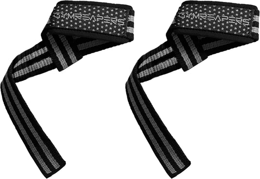 Lifting Wrist Straps for Weightlifting, Bodybuilding, Powerlifting, Strength Training, & Deadlifts - Padded Neoprene with 18 Inch Cotton