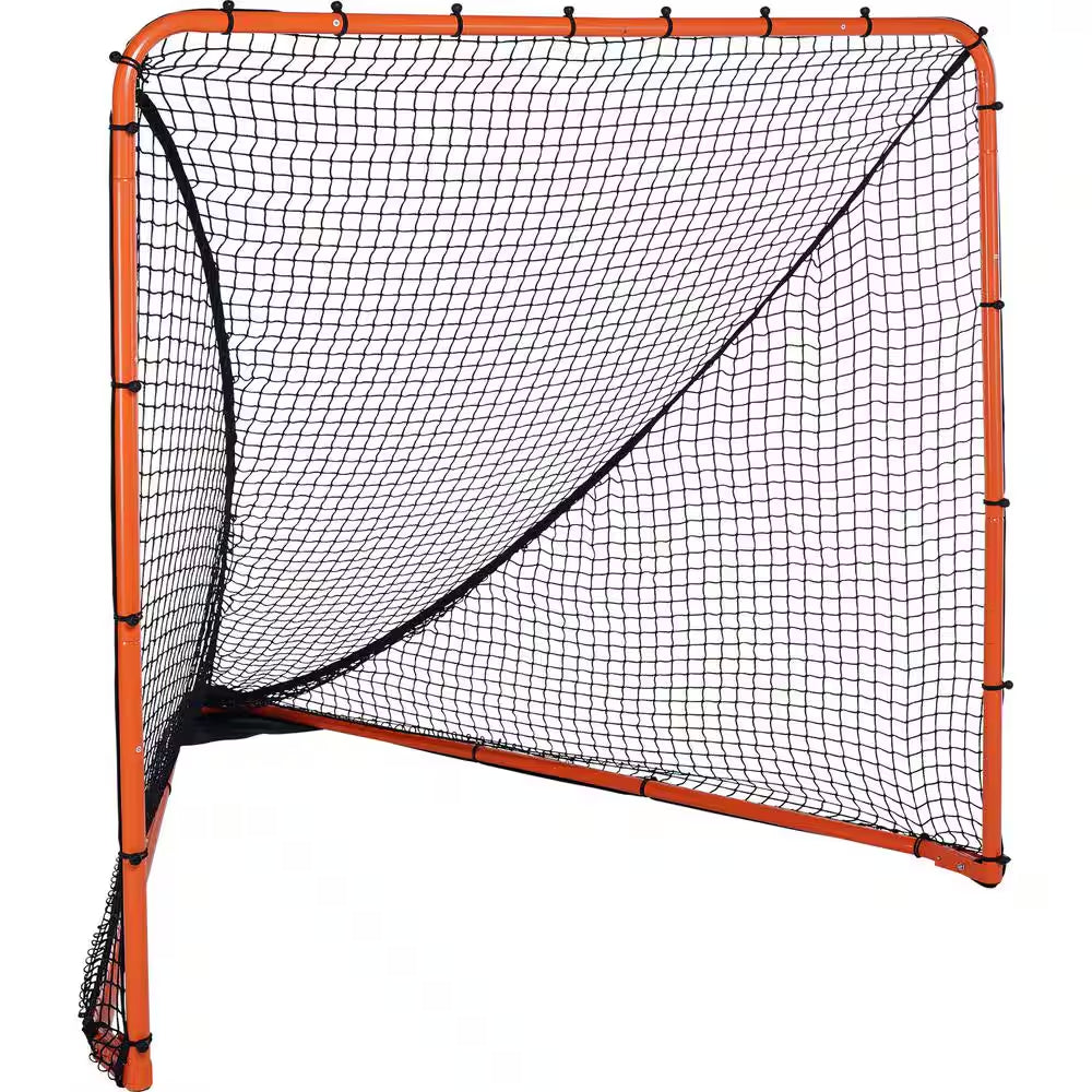 Professional Lacrosse Goal - 6' x 6' Folding Portable Training Net with Steel Frame for Backyard Use