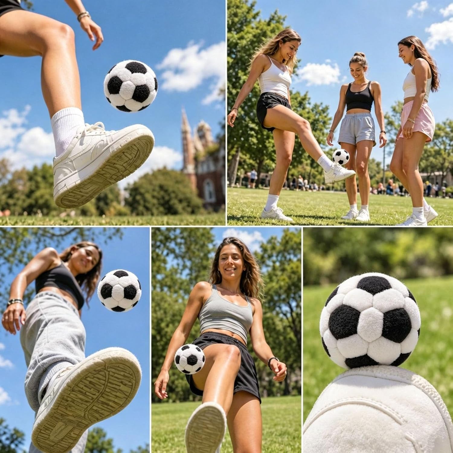 6PCS Hackys Footbags Sacks, Hand-Made Knitted Foot Bags Set, Juggling Balls for Adults & Beginners, Colorful Crochet Footbags, Outdoor Game & Party Fun