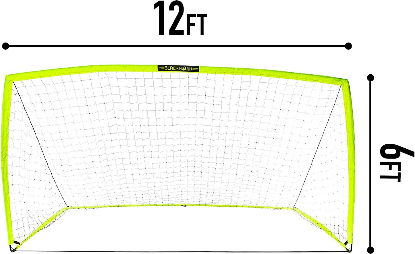 Franklin Sports Portable Soccer Goal Pop up Net Indoor Outdoor Folding 12 X 6 Ft