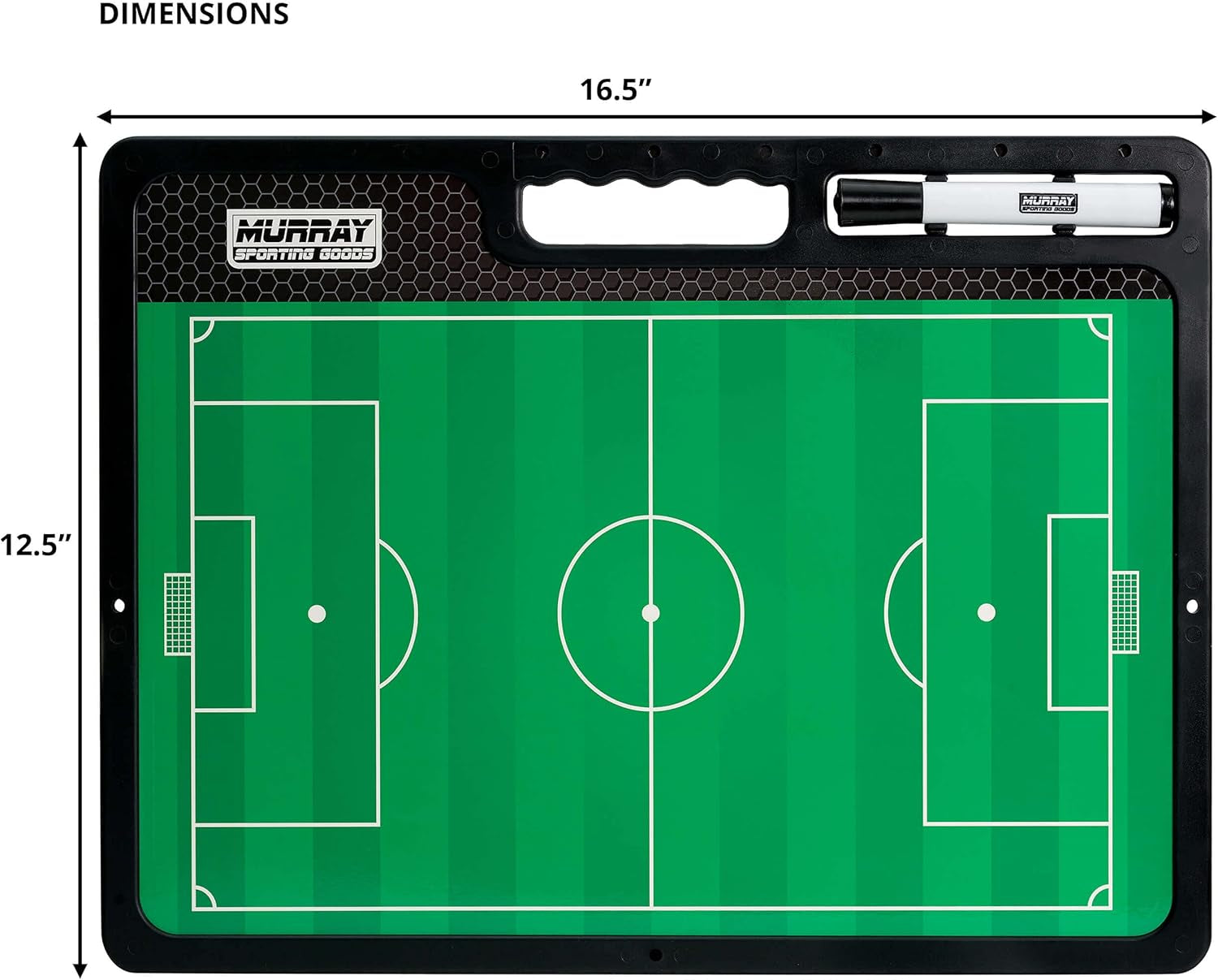 Premium Coaches Clipboard | Double-Sided Dry Erase Marker Board for Basketball, Baseball, Soccer, Football, Hockey (Marker Included)