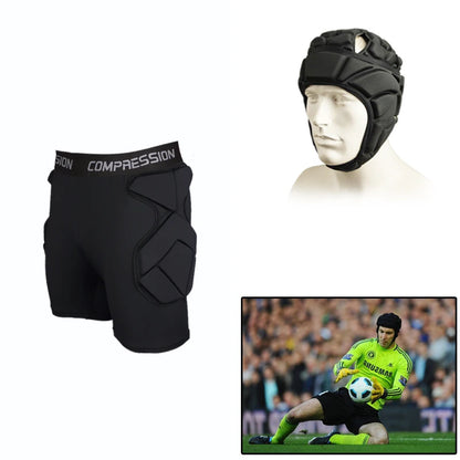 New Professional Goalkeeper Uniforms Soccer Training Equipment Soccer Helmet EVA Thick Sponge Protective Goalkeeper Equipment