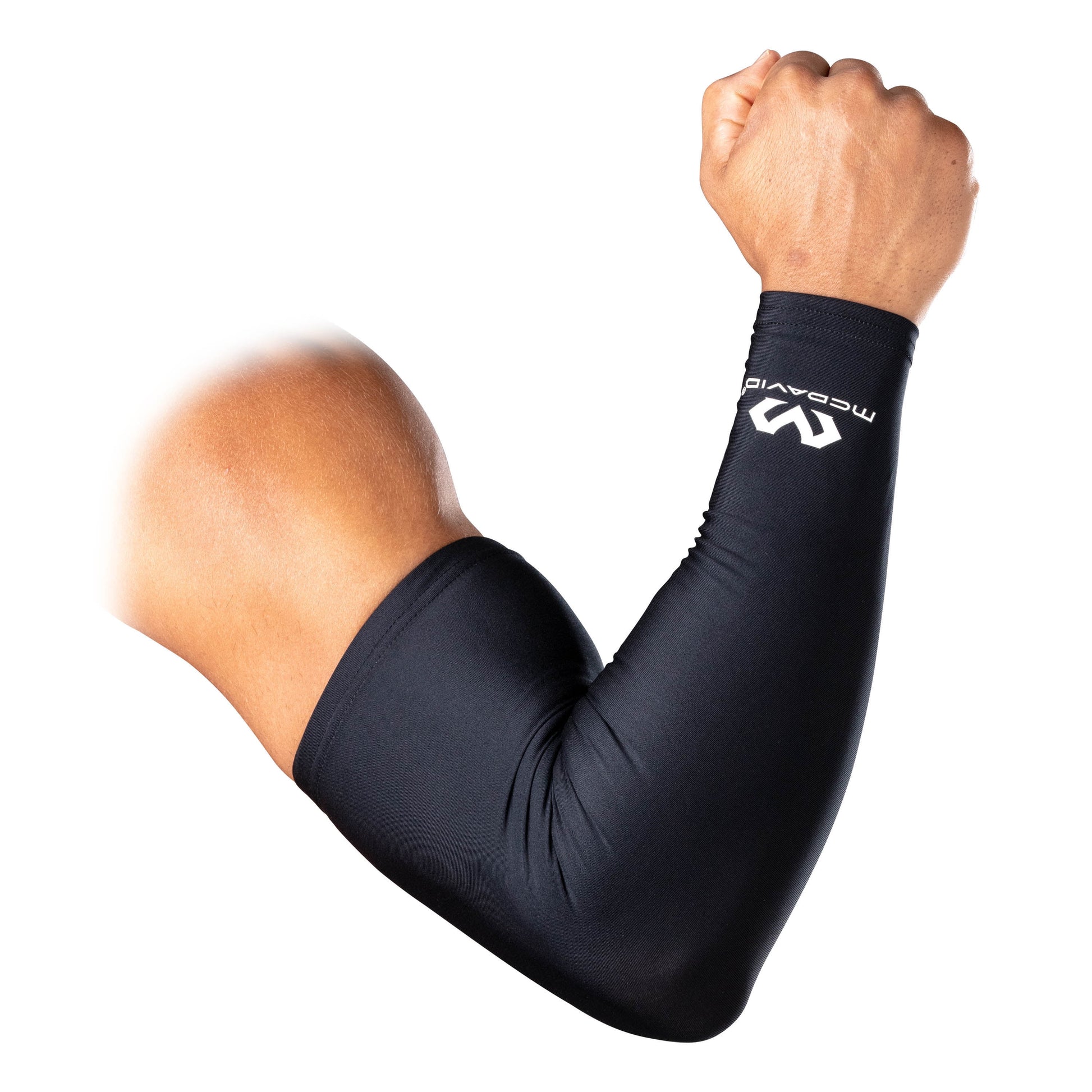Unisex Adult Compression Arm Sleeves Pair in Black, Size S/M