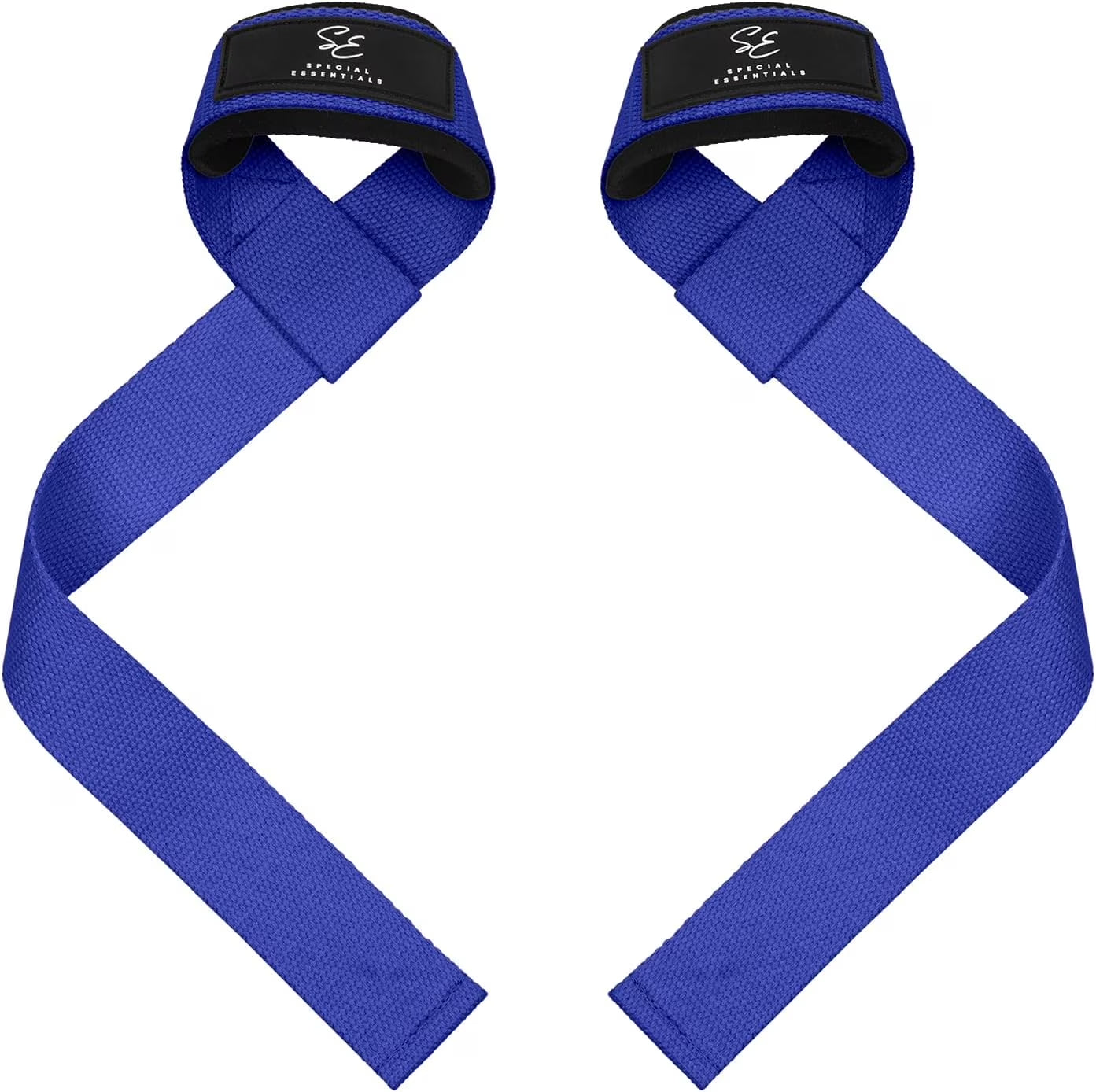 anti Slip Men and Women Neoprene Blue Weight Lifting Straps