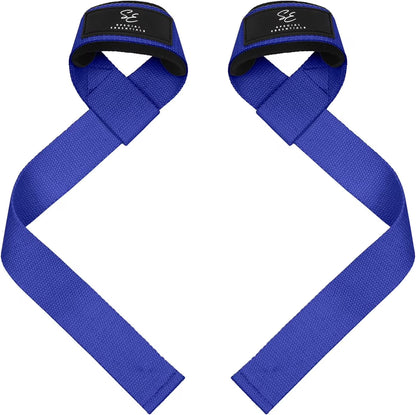 anti Slip Men and Women Neoprene Blue Weight Lifting Straps