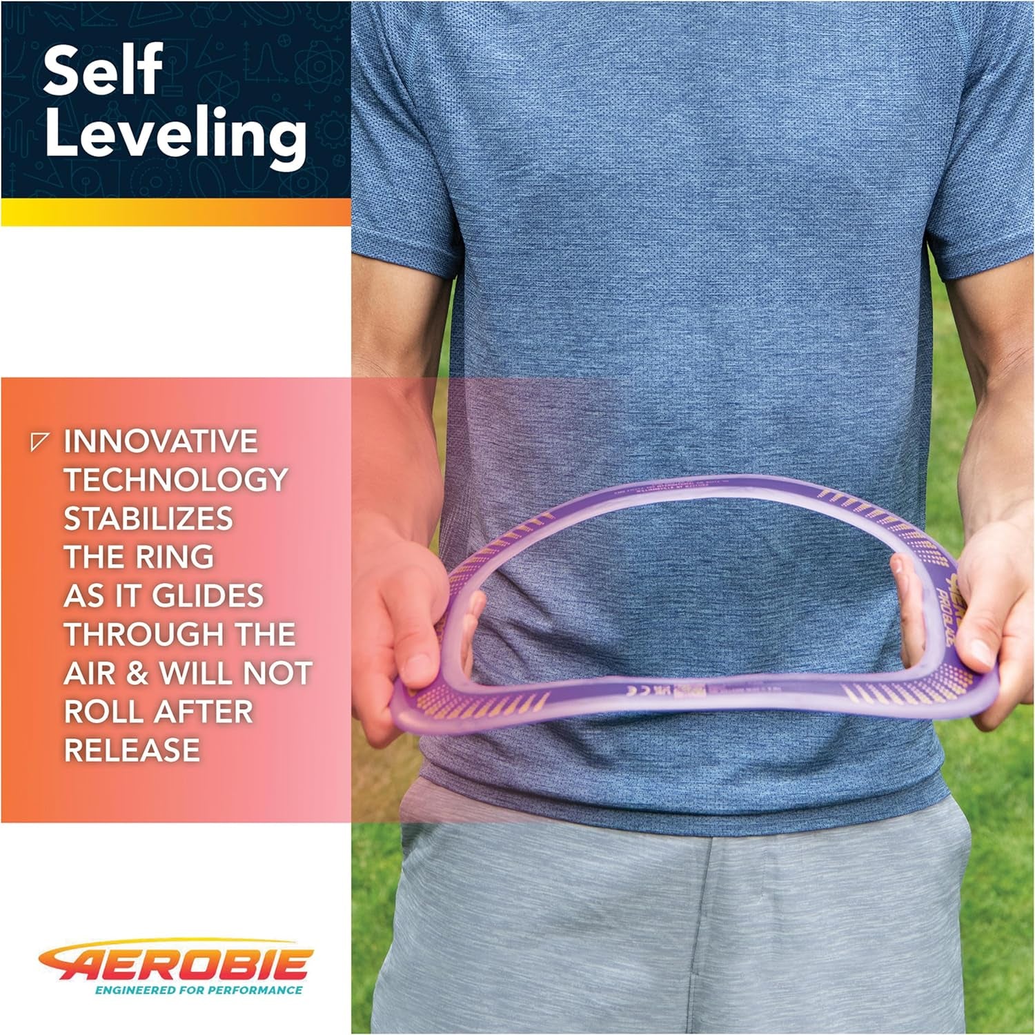 Pro Blade Throw Ring, Lightweight Kids Toy for Disc Golf, Backyard Games & More, Outdoor Games for Adults and Family Ages 5 & Up, Purple