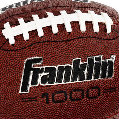 Franklin Sports 1000 Series Grip Rite Peewee Football - Size 6, Brown, Butyl Bladder