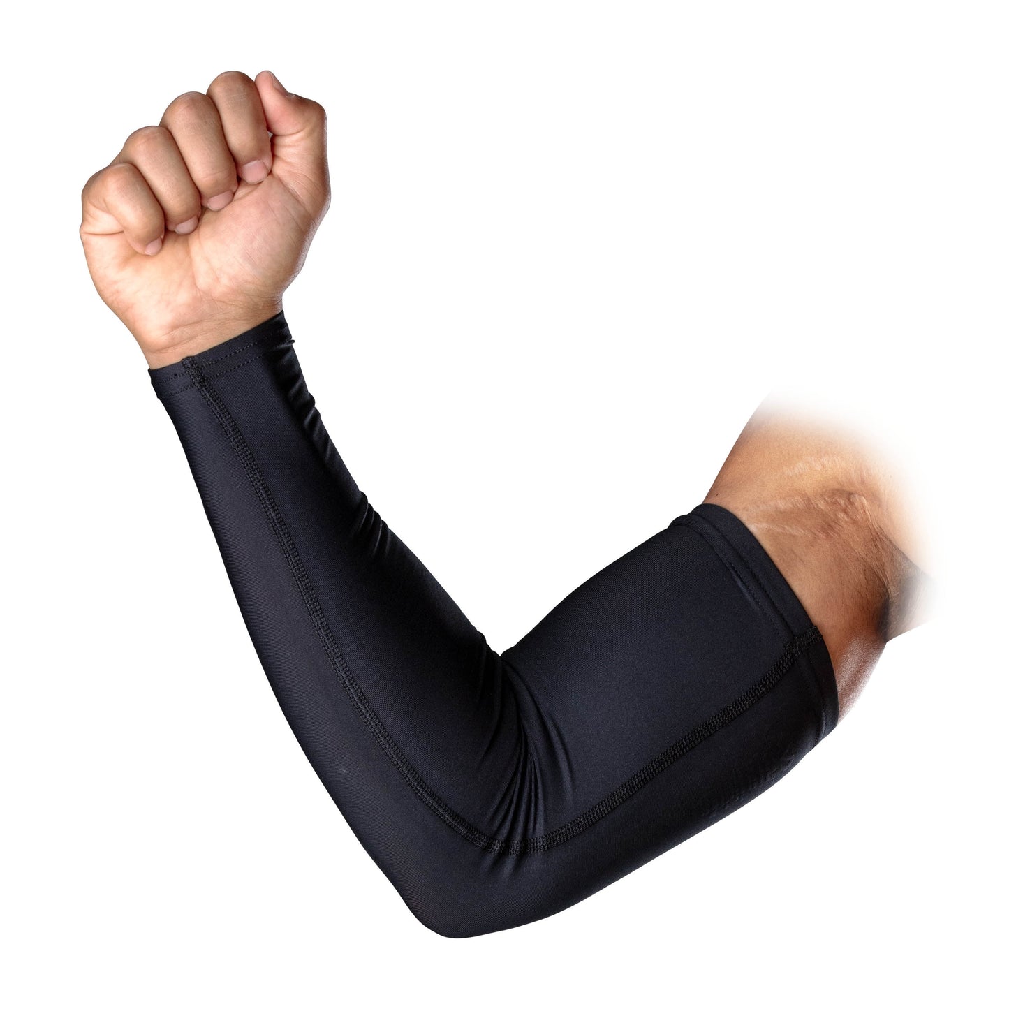 Unisex Adult Compression Arm Sleeves Pair in Black, Size S/M