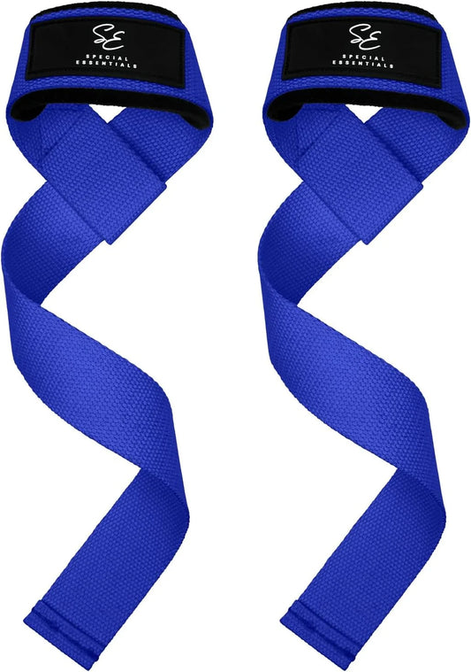 anti Slip Men and Women Neoprene Blue Weight Lifting Straps