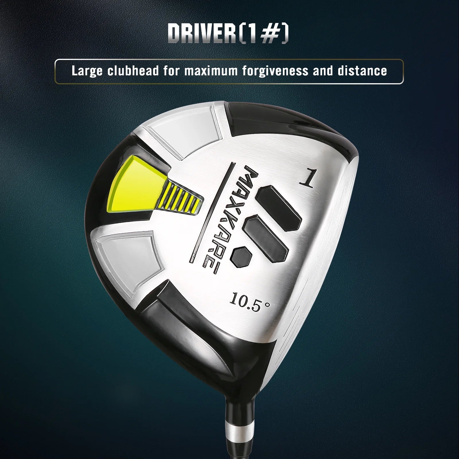 Complete Golf Clubs Set Golf Men'S Regular 9-Piece Complete Set - Right Hand,Yellow